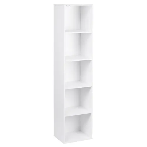 WOLTU Bücherregal mit 5 Fächern - Bücherregal aus Holzwerkstoff, umweltfreundlich und wasserabweisend, bietet viel Stauraum und vielseitige Verwendungsmöglichkeiten für Ihr Zuhause oder Büro.