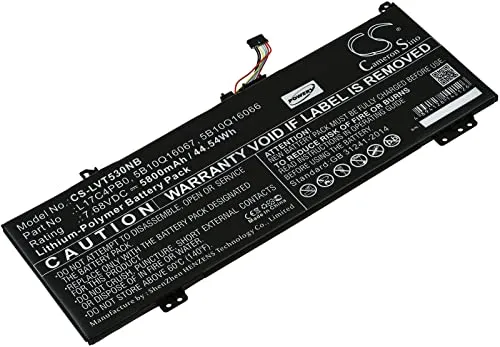 Powery Akku für Lenovo 5B10Q16066/5B10Q16067 - 5800 mAh - Notebook-Akku mit 5800 mAh und 7.67 V, sorgt für lange Laufzeiten und zuverlässige Leistung für Ihr Lenovo Gerät.