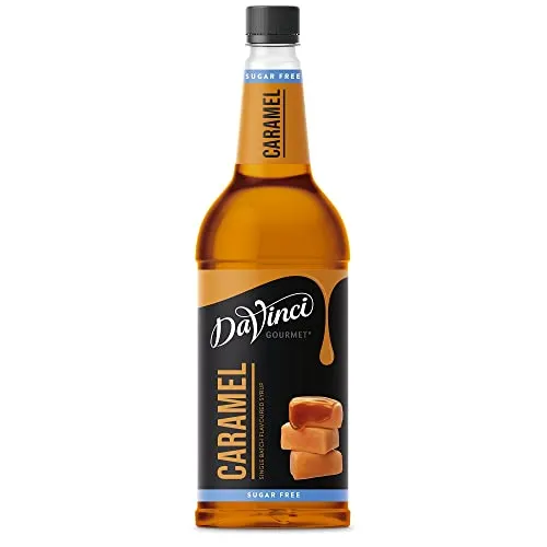 DaVinci Gourmet Sugar Free Caramel Syrup Pet, 1er Pack (1 x 1 l)