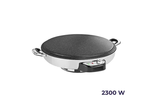 Roland Fladenbäcker Crêpes Maker 2300W - Hochwertiger Crêpes Maker mit granitbeschichteter Fläche für gleichmäßige Wärmeverteilung und perfekte Crêpes. Ideal für Feiern und Familienabende.