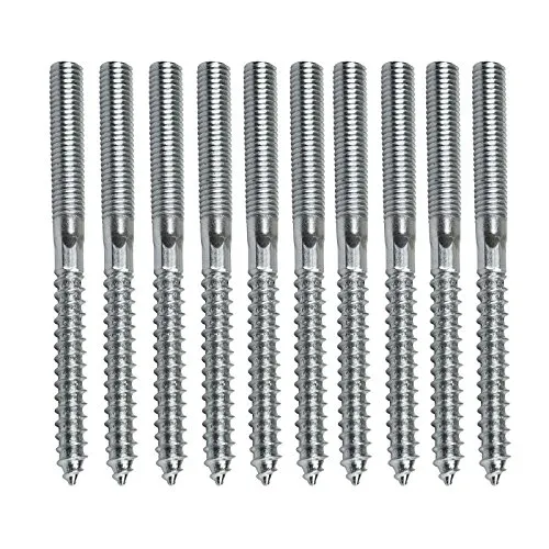 Stabilo-Sanitaer 10x Stockschrauben M10 x 180 mm Schraubstifte Gewindestifte verzinkt Doppelgewindeschrauben Rohrschellen Befestigungsmaterial Montagematerial