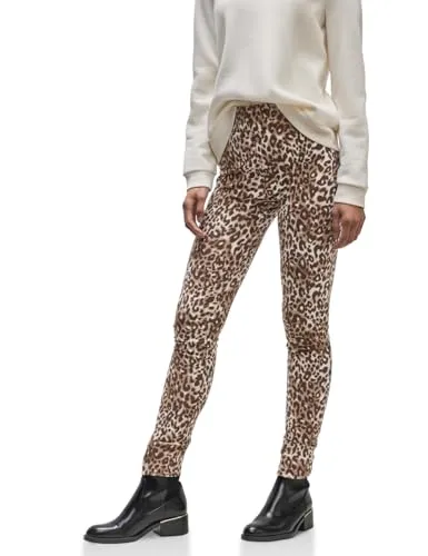 Street One Damen Leggings mit Leo-Muster von Street One