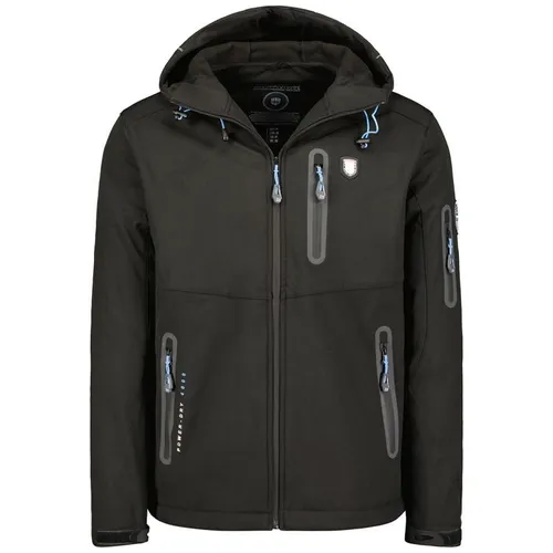 Trollkids Gryllefjord Kinder-Winterjacke mit Kapuze, Blau/Marineblau, Größe 128