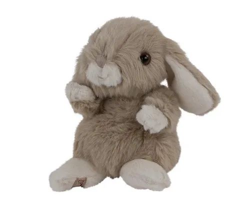 Bukowski Kuscheltier Hase Kanini 15 cm - Elegantes Plüschtier Hase Kanini in graubraun, 15 cm groß und aus kuschelweichem Material. Handwaschbar bei 30°C, ideal für gemütliche Stunden und zum Spielen.