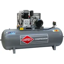 Druckluft-Kompressor 7,5 PS 500 Liter 11 bar HK 1000-500 - Kompressoren für professionelle Anwendungen, schneller Druckaufbau dank 7,5 PS Elektromotor und 500 l Kessel, ideal für Druckluftwerkzeuge in Werkstatt und Industrie.