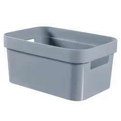 Keter Germany GmbH Curver INFINITY RECYCLING Box 4,5 L, Aufbewahrungsboxen in skandinavischem Design aus 100 % recycelten Materialien, 1 Box, Farbe: hellblau 258630