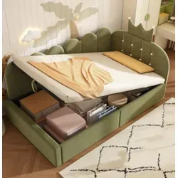 Kinderbett Polsterbett Daybett mit Stauraum 90x190 cm