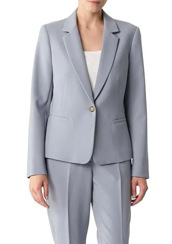 comma Indoor-Blazer - Eleganter Blazer für Damen mit Reverskragen und taillierter Passform, ideal für stilvolle Bürolooks oder Abendveranstaltungen.