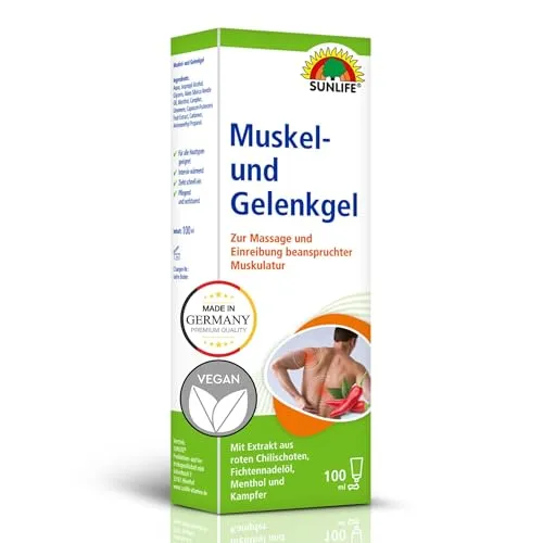 Sunlife Muskelgel und Gelenkgel 100ml