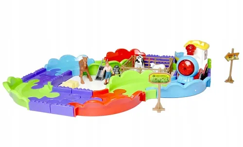 Kinder Bauernhof-Zug Set – Modularer Aufbau, Licht & Sound, ab 3 Jahren