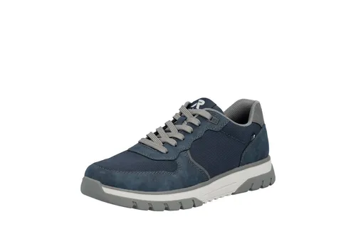 Rieker Herrenschuhe Sportlicher Schnürer Blau - Größe 47 EU - Entdecke die blauen Rieker Sneaker für Herren: Trendy und komfortabel mit Reißverschluss und Schnürung für einfaches An- und Ausziehen. Die leichte Sohle und die gepolsterte Einlegesohle bieten besten Tragekomfort.