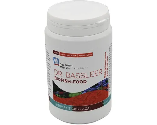 Aquariumfischfutter Aquarium Münster Dr. Bassleer fish Food SHRIMP STICKS ACAI 1