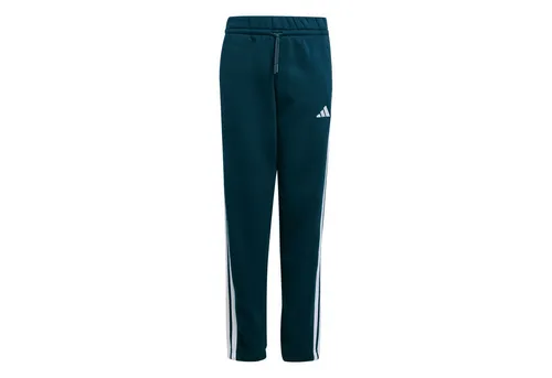adidas Unisex Kinder Essentials 3 Stripes Pants - Trainingsbekleidung mit mittelhohem Bund und elastischen Bündchen, hergestellt aus mindestens 70 % recycelten Materialien für nachhaltigen Komfort.