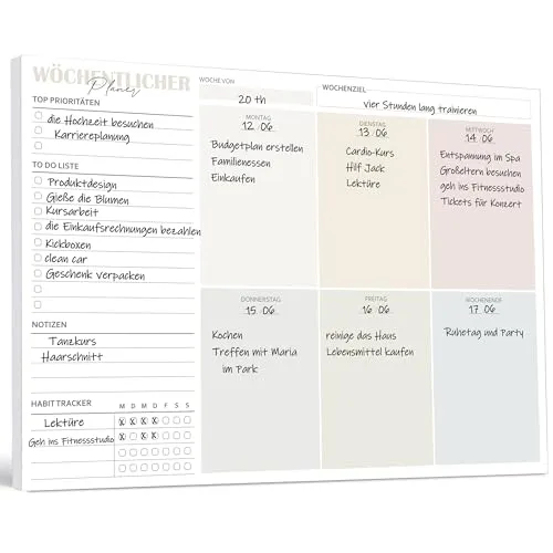 Wochenplaner von BIROYAL