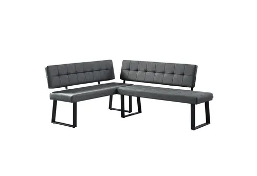 B&D home Eckbank AKA (2-St), beidseitig montierbar, gepolstert, mit Rückenlehne