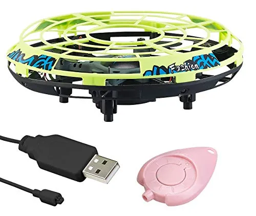 Simulus Ufo Spielzeug: Selbstfliegendes Quadrocopter-Ufo mit Infrarot-Sensoren und LEDs (Spielzeug mit Sensor, Fliegendes, Kinder Erwachsene)