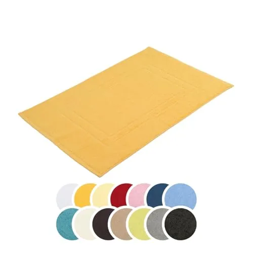 Liebling Badvorleger Borkum – 100% Baumwolle, 50 x 70 cm in gold von liebling