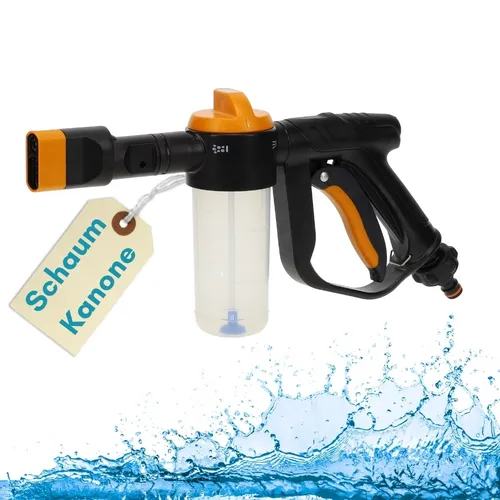 Schaumpistole für Autowäsche - GarPet Schaumlanze - Effiziente Schaumpistole zur Außenreinigung, passend für Gartenschläuche. Ideal für eine gründliche Autowäsche und Pflege mit optimaler Schaumverteilung.