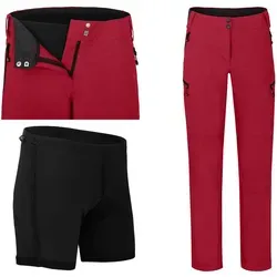 Bergson VINA Damen 2in1 Radhose mit gepolsterter Innenhose von Bergson