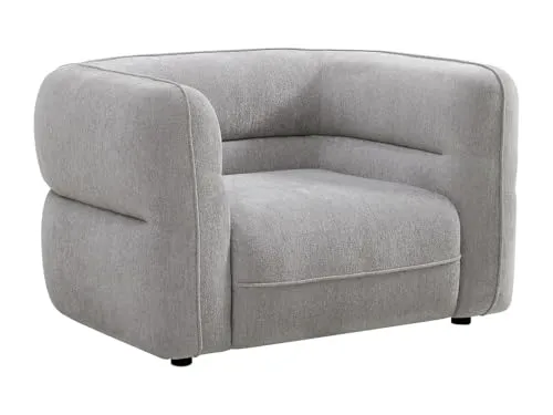 Vente-unique-Sessel - Chenille-Stoff - Grau - TALIENA