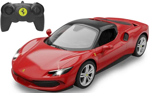 Ferrari 296 GTS 1:16 rot 2,4GHz - Rot - RC-Modelle mit detailgetreuem Innenraum und originalgetreuer Lackierung, perfekt für kleine Rennfahrer ab 6 Jahren.