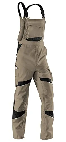 Kübler Activiq Latzhose 3250 sandbraun/schwarz 46 in gelb von KÜBLER Workwear
