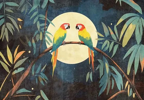 WallArena Vlies Fototapete - Natur - 416 x 254 cm - Fototapeten - Tapeten - für Wohnzimmer Schlafzimmer - Vliestapete Wandtapete Tapete 3D Effekt- inkl. Kleister - Wald