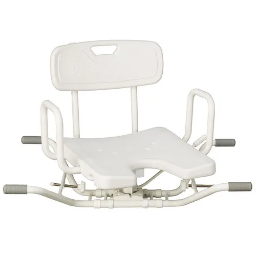Russka Badewannensitz Aluminium, drehbar - Dusch- & Badehocker mit drehbarem Sitz, belastbar bis 130 kg, ideal für mehr Komfort und Sicherheit in der Badewanne.