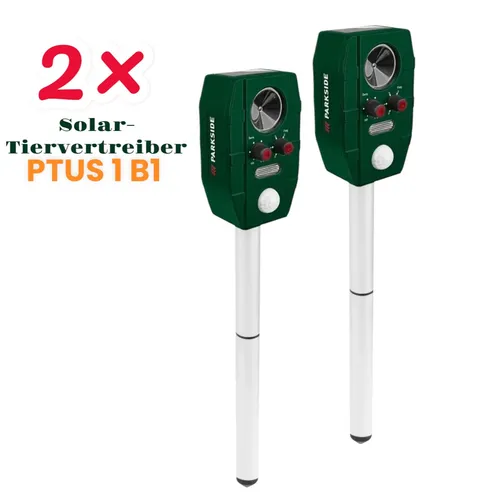 Produktbild PARKSIDE® Solar-Tiervertreiber »PTUS 1 B1«, mit integriertem Solarpanel