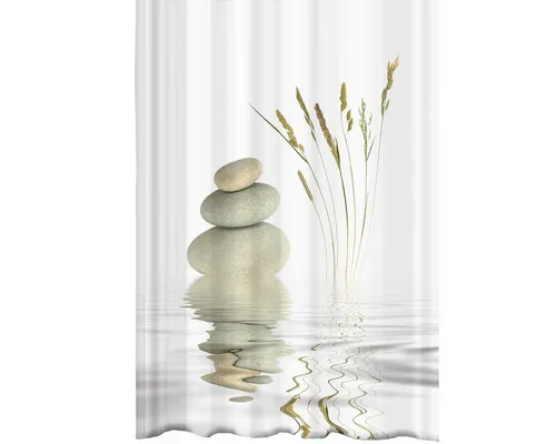 Ekershop Duschvorhang Wellness Stone 180 cm in weiß von Ekershop