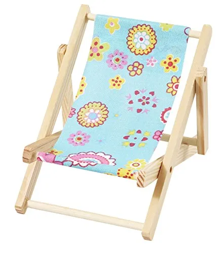 Hobbyfun Deko-Liegestuhl Strandparty, 15 cm, blau
