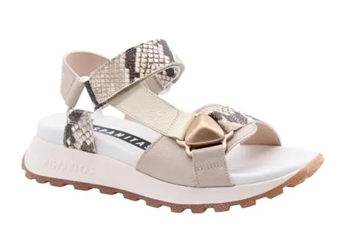 Hispanitas Maui Damen Sandale in Beige, Größe 38 - Wanderschuhe für Damen, ideal für warme Tage mit bequemer Passform und stilvollem Design.