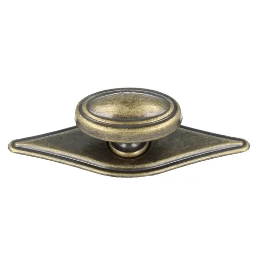 Schubladenknopf Möbelknopf Knopf Antik Messing Optik Höhe 24mm Montageschraube