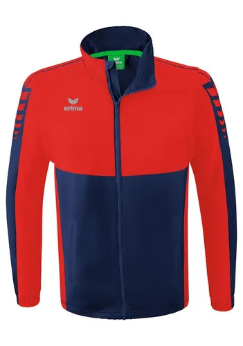 Erima Funktionsjacke blau|rot 4XL - Funktionsjacke in 4XL, wind- und wasserabweisend, ideal für aktive Freizeit und Sport. Mit integrierter Kapuze und durchgehendem Reißverschluss.
