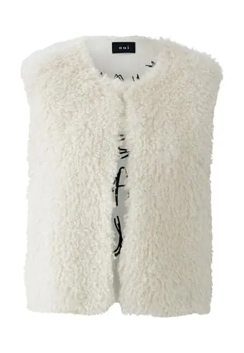 Oui Damen Weste gerade geschnitten Uni