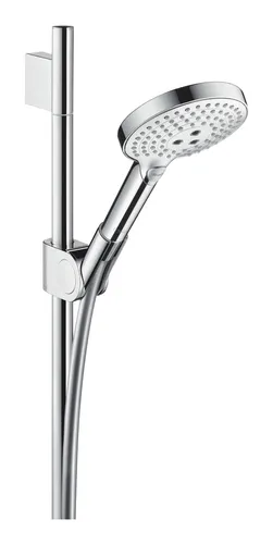 hansgrohe Axor Uno Brauseset mit Raindance Select S 120 3jet Handbrause - Duschbrausen & -köpfe mit 3 Strahlarten für individuelles Duscherlebnis, hochwertiges Chrom-Finish für elegante Badezimmergestaltung.