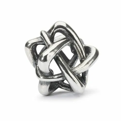 TROLLBEADS Silberbead Liebender Stern 925 Sterlingsilber TAGBE-20198