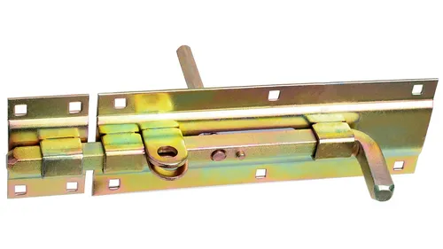 Bolzenriegel 230 Türriegel Torriegel beidseitig Gelb Verzinkt