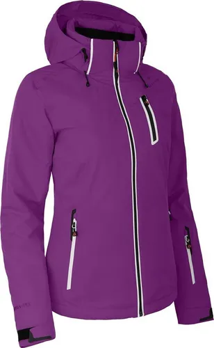 Bergson Skijacke NICE Damen - Wattierte Skijacke in Violett - Wattierte Damen Skijacke mit 20.000 mm Wassersäule für optimalen Schutz bei Schnee und Regen. Ideal für den Wintersport, bietet Komfort und Style in Größe 38.