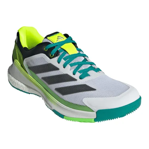adidas Crazyquick Boost Padel - Sportlicher Padelschuh in Weiß 48 2/3 EU - Hochwertiger Padelschuh mit sportlichem Design, optimaler Schnürung für perfekten Sitz und hervorragendem Tragekomfort bei jedem Spiel.