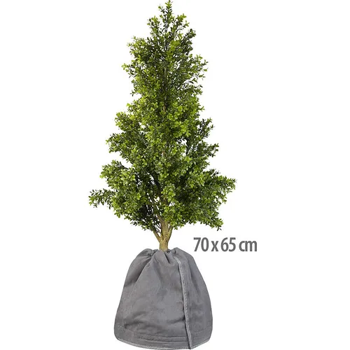 XL-Thermo-Topfschutz für Pflanzen, 70 x 65 cm, mit Drainage, anthrazit