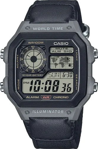 CASIO Collection AE-1200WHUB-8AVEF - Herren Armbanduhr - Armbanduhren für Herren mit digitaler Anzeige, illuminator und 10 Jahren Batterielaufzeit – ideal für Sport und Alltag.