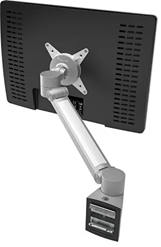 Dataflex 58.512 ViewLite 512 Plus Monitorarm - Monitorzubehör mit dynamischer Höhenverstellung, ideal für ergonomisches Arbeiten und Platzersparnis, belastbar bis 7kg für Monitore bis 24 Zoll.