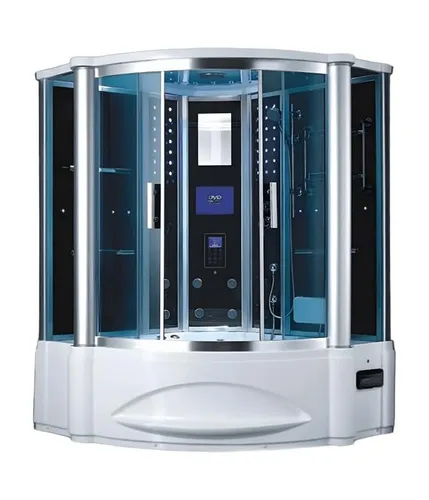 Duschkabine Hydromassage-Dusche 150x150 cm - Moderne Duschkabine mit Hydromassage-Funktion und LED-Beleuchtung. Ideal für das Badezimmer, bietet ein luxuriöses Duscherlebnis. Maße: 150 x 150 x 220 cm, aus hochwertigen Materialien gefertigt.