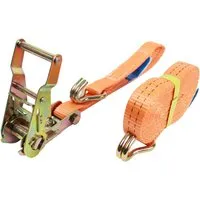 TRUTZHOLM Profi Ratschen Spanngurt 2 Teilig 5m 1,5t 1500kg TÜV/GS Orange