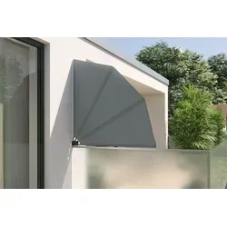 empasa Balkonfächer faltbar - anthrazit / terracotta / grau - verschiedene Größen - Seitensichtschutz Balkon-Sichtschutz seitlich Balkonblende Windschutz Sonnenschutz Seitenfächer