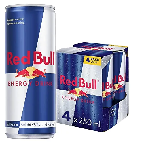 Red Bull Classic Energy Drink - 4-Pack (250ML)