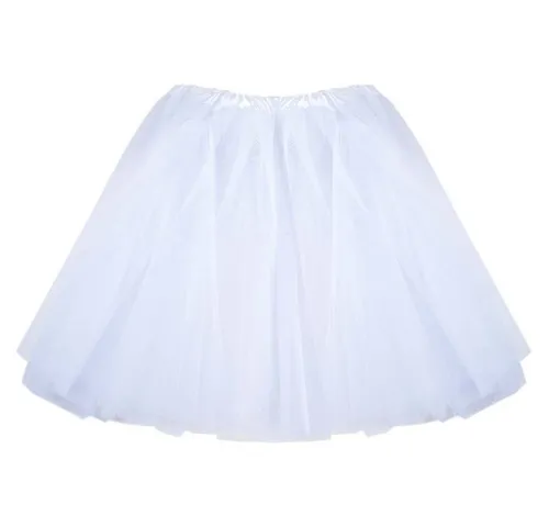 Goldschmidt Kostüme Kostüm Tutu 40cm weiß Tüllrock