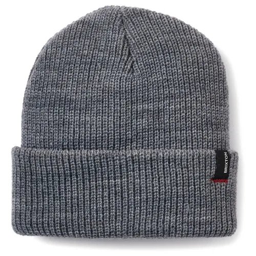 Brixton Heist Beanie Heather Grey - Stylische Wintermütze - Hüte & Mützen - Beanie aus Kunstfasern in Grau, ideal für Freizeit und hält warm in der kalten Jahreszeit.