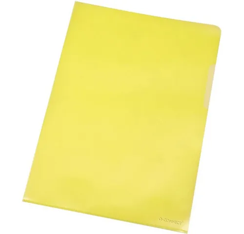 Generic Organisationsmappe Sichthülle DIN A4 - 100 Stk - gelb genarbt (1-St)